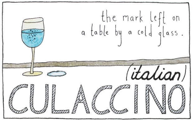 beautiful untranslatable words culaccino